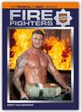 "THE ORIGINAL & BEST HEROES. FIRE FIGHTERS – 2027 CALENDAR." Oben ohne Feuerwehrmann vor Flammen, tätowiert.