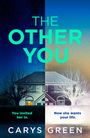 "The Other You", "You invited her in. Now she wants your life." Ein Haus bei Nacht und Tag, künstlerisch geteilt.