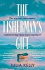 "The Fisherman's Gift." Oben: "The sea tore them apart. Could it bring them back together?" Unten: Boot auf ruhigem Wasser.