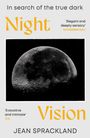 „In search of the true dark“ über einem Mondfoto, „Night Vision“ groß, darunter „Jean Sprackland“.