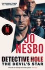 "The Sunday Times No.1 Bestseller", "Jo Nesbo", "Detective Hole: The Devil's Star". Gesichter und nächtliche Stadt im Hintergrund.