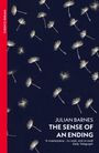 "VINTAGE CLASSICS. JULIAN BARNES. THE SENSE OF AN ENDING. 'A masterpiece...to read, and re-read' Daily Telegraph." 

Das Design zeigt schwebende Pusteblumen auf dunklem Hintergrund.