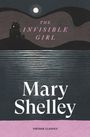 Text: "The Invisible Girl", "Mary Shelley", "Vintage Classics". Illustration: Mondnacht mit Burg und Wasser.