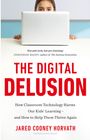 'Not anti-tech, but pro-learning.' THE DIGITAL DELUSION. Kind hinter Laptop.