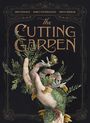 Text: „The Cutting Garden.“ Eine Illustration zeigt eine Hand mit Pflanzen und Blumen, die aus ihr wachsen.