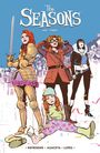"The Seasons Vol. Three" zeigt vier stilisierte Frauen: Eine Ritterin mit Schwert, eine in Mantel mit Brille, eine in modernem Outfit.