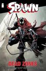 "Spawn", "Dead Zones", Namen: Rory McConville, Brett Booth, Carlo Barberi, Todd McFarlane. Illustration eines maskierten Helden.