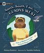 Buchcover-Illustration: "North, South, East, and GLADYS WEST - How a Mathematician Helped Shape GPS".