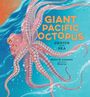 Text: "Giant Pacific Octopus, Genius of the Sea, Elaine M. Alexander, illustrated by Khoa Le." Illustration: Krake im blauen Wasser.