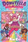 Bunter Comic-Stil mit "Donutella Hamachi and the Drama Queens" als Titel und Charakteren in fantasievollen Kostümen.