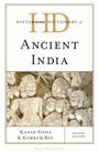„Historical Dictionary of Ancient India“, Autoren Kanad Sinha & Kumkum Roy. Steinrelief antiker Figuren.