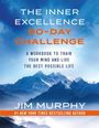 „The Inner Excellence 90-Day Challenge“ von Jim Murphy. Schneebedeckte Bergkette unter blauem Himmel.