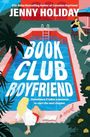 Titel: "Book Club Boyfriend". Zwei Frauen am Pool, eine liest. Tropische Pflanzen und Sonnenliegen im Hintergrund.
