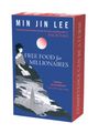 Text: "MIN JIN LEE", "FREE FOOD for MILLIONAIRES", "COMPETENCE CAN BE A CURSE." Illustration: Frau, Stadtlandschaft.