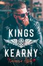 Text: „A life on the road never looked so good... The Kings of Kearny. Navessa Allen.“ Ein bärtiger Mann auf einem Motorrad.