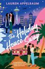 Titel: "The Holiday House Swap". Illustration von zwei Paaren in winterlicher bzw. tropischer Umgebung.