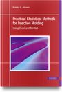 "Practical Statistical Methods for Injection Molding" von Bradley G. Johnson. Rotes Cover, abstrakte violette Kunst.