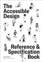 Text: "The Accessible Design Reference & Specification Book." Illustration von Menschen und Aktivitäten. управление