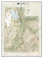 National Geographic Maps: National Geographic Utah Wall Map - Laminated (30.25 X 40.5 In), KRT