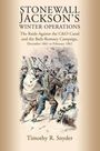 "Stonewall Jackson's Winter Operations" und weitere Details in schwarzem Text. Illustration von Soldaten, die marschieren.