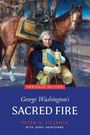 „George Washington's SACRED FIRE“ von Peter A. Lillback. Ein Gemälde zeigt einen Mann mit einem Pferd im Hintergrund.