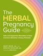 "The HERBAL Pregnancy Guide" mit farbigem Regenbogen am Rand. Autoren: Mary Bove, ND, Mischa Schuler, MS. Vorwort: Deb Soule.