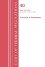 Office Of The Federal Register (U S: Code of Federal Regulations, Title 40 Protection of the Environment 190-259, Revised as of July 1, 2023, Buch
