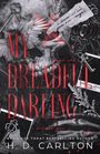 "My Dreadful Darling", "i know where you are, angel", "book one", Illustration mit Schlüsseln und Flügel.