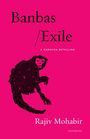 „Banbas/Exile: A Ramayan Retelling, Rajiv Mohabir, Seedbank“. Illustration eines Affen auf pinkfarbenem Hintergrund.
