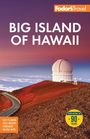 "BIG ISLAND OF HAWAII" steht über einer Landschaft mit einem Observatorium auf einem Berg.