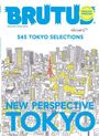 "545 TOKYO SELECTIONS. NEW PERSPECTIVE TOKYO." Illustration einer Stadtansicht mit dem Tokyo Tower im Zentrum. Flugzeug oben rechts.