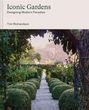 "Iconic Gardens: Designing Modern Paradise" von Tim Richardson. Weg mit Buchsbäumen und Rosen, im Morgenlicht.