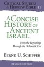 "A Concise History of Ancient Israel", Bernd U. Schipper, Revised Edition. Akademische Buchgestaltung mit strukturiertem Hintergrund.