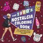1990's Nostalgia Coloring Book. Designs aus einer grandiosen Dekade. Illustration mit 90er-Jahre-Elementen.