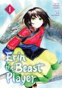 Text: "Erin the Beast Player". Junge mit großen grünen Augen und buntem Gewand, sitzt vor einem drachenartigen Wesen.