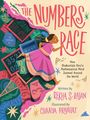 "The Numbers Race" in großen Buchstaben. Eine Frau in traditioneller Kleidung rennt neben farbigen Zahlen und Symbolen.