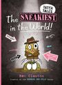 „Tater Tales: The Sneakiest in the World!“ Ein gezeichnetes Wesen in Trenchcoat und Hut sitzt auf einem wütenden Kopf.