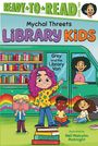 "Ready to Read: Level Two", "Mychal Threets Library Kids", "Grey and the Library Van". Kinder lesen vor einem Van.