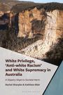 Cover eines Buches: "White Privilege, ‘Anti-white Racism’ and White Supremacy in Australia". Autorinnen: Rachel Sharples, Kathleen Blair. Im Hintergrund Felsen.