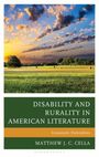 "Disability and Rurality in American Literature", "Ecosomatic Pastoralism", "Matthew J. C. Cella". Landschaft mit Bäumen und Heuballen im Sonnenuntergang.