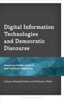 „Digital Information Technologies and Democratic Discourse“. Buchcover mit blauem geometrischem Muster.