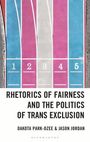 „Rhetorics of Fairness and the Politics of Trans Exclusion“. Oben: bunte Laufbahnen mit Zahlen 1 bis 5.
