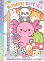 Delaney Foerster: Kawaii Cuties: Coloring Book with Rainbow Pencil, Buch