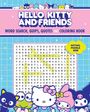 Editors Of Thunder Bay Press: Hello Kitty and Friends Word Search, Quips, Quotes and Coloring Book, Buch