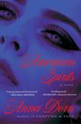 „American Spirits, a novel“ von Anna Dorn. Lob von Melissa Broder und Booklist. Ein Gesicht in violetten Tönen.