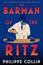 Titel: "The Barman of the Ritz". Darunter ein Barmann in weißem Anzug, der Cocktails einschenkt.