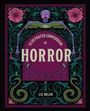 "The Illustrated Compendium of Horror" von Liz Deleo. Illustrative Darstellung mit einem Skelett und floralen Mustern.