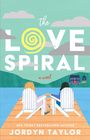 "The Love Spiral" in großen Buchstaben, zwei Personen sitzen händchenhaltend auf einem Steg, im Hintergrund ein See.