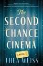 "The Second Chance Cinema" von Thea Weiss, "A Novel", Hintergrund: blauer Vorhang mit Sternen.