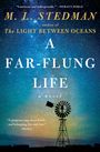 Buchtitel: "A Far-Flung Life". Himmelsansicht mit Sternenhimmel und Silhouette einer Windmühle im Vordergrund.